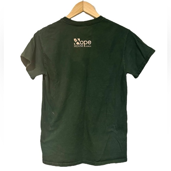 Fun Quirky Tshirt Getting S'More Jesus Green Church Tshirt Size Small Cotton - Picture 4 of 6